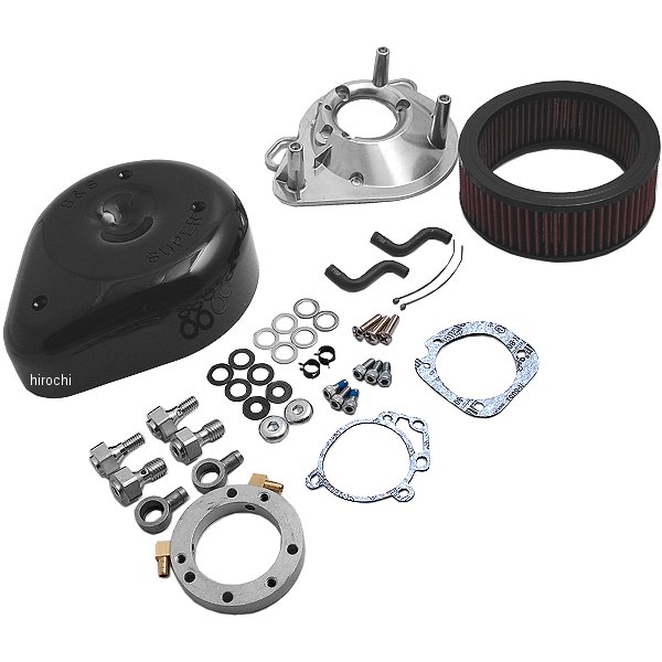 エアクリーナーキット 93年-06年 CVキャブ 黒