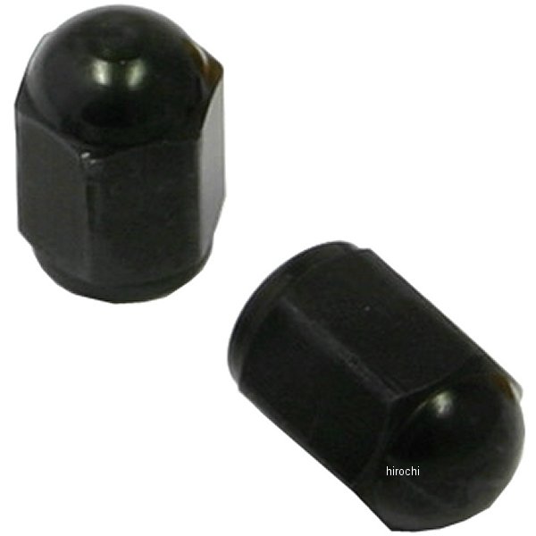 バルブキャップ 黒 アルミ 2個入り