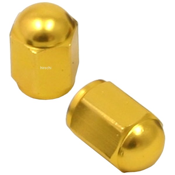 バルブキャップ ゴールド アルミ 2個入り