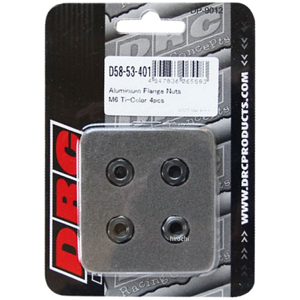 アルミフランジナット M6 4個入り チタン