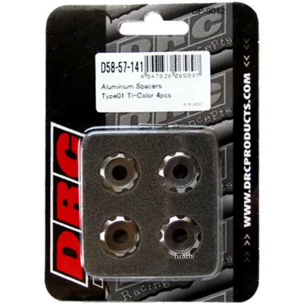 アルミスペーサー φ18 M6用 タイプ01 4個入り チタン