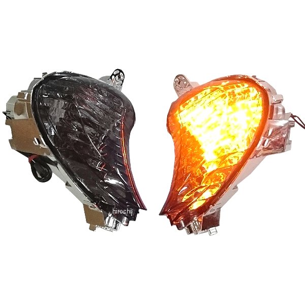 ウインカーレンズ フロント 08年以降 ハヤブサ GSX1300R スモーク