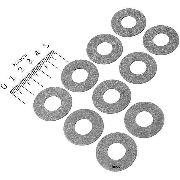 フットペグ スタッド ガスケット 77年-85年 XL 加硫ファイバー (10個入り)