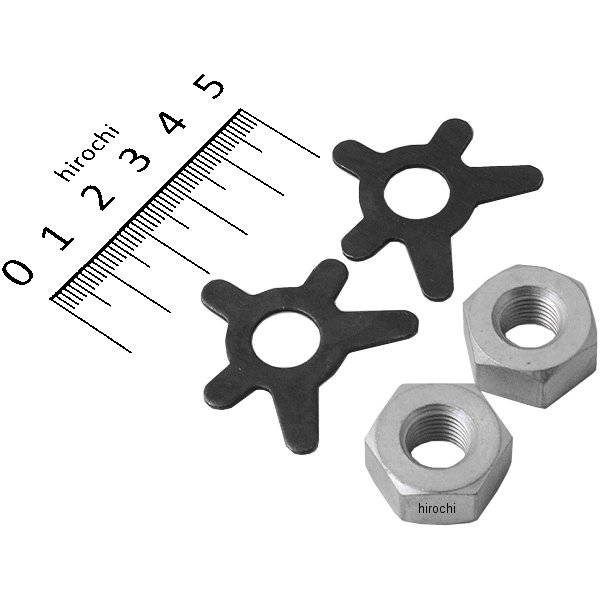 Machine ブレーキ シャフト ナット、ロック キット 36年-57年 EL/FL (2個入り)