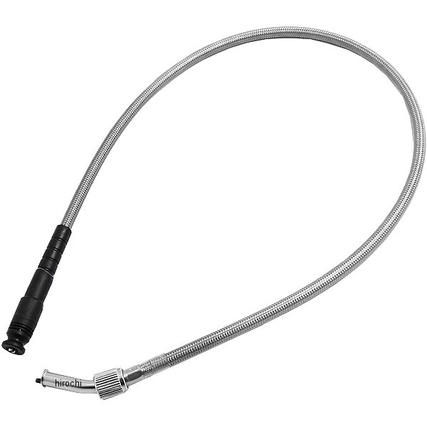 スピードメーターケーブル ステンレスブレイデッドPVCコーティング エイプ100、エイプ50