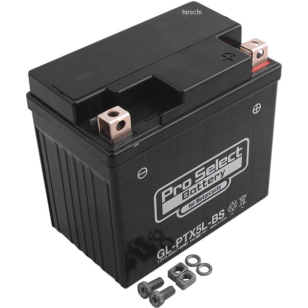 バイク用 バッテリー ジェルタイプ GL-PTX5L-BS YTX5L-BS互換 (液入充電済)