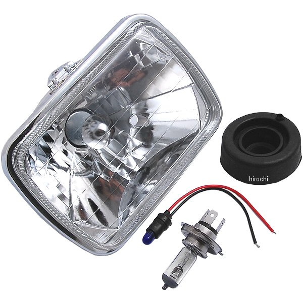 FH01P1978M マルチリフレクター ヘッドライト スクエアタイプ 汎用 クリア