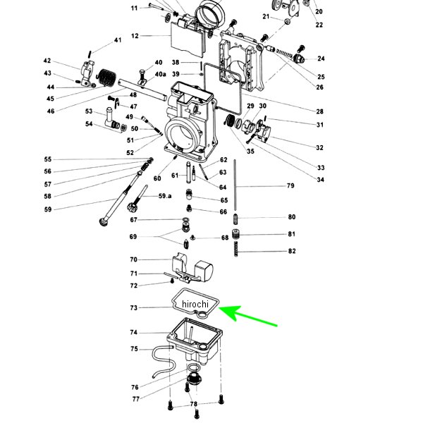 補修 ミクニHSR用 Oリング フロートチャンバー