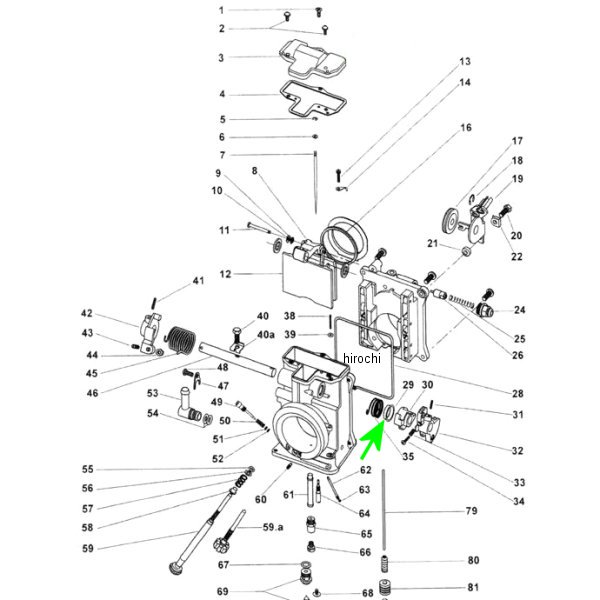 補修 ミクニHSR用 リング スチール