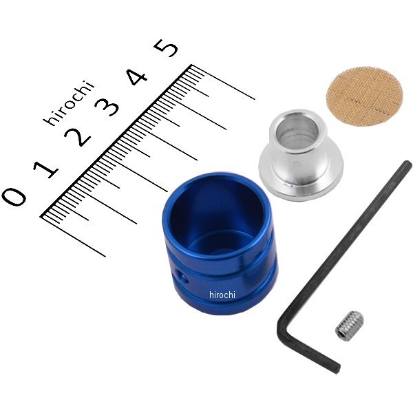 ブリーザーホースエンド 内径12mm 外径18mmホース用 青