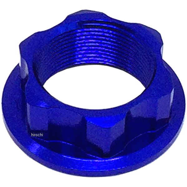 ステムナット 02年以降 ヤマハM 22X27-P1.0 H12 青