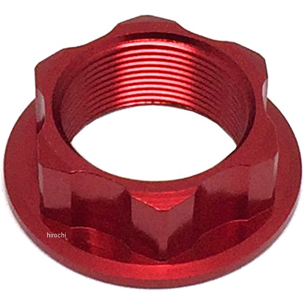 ステムナット 02年以降 ヤマハ M22X27-P1.0 H12 赤