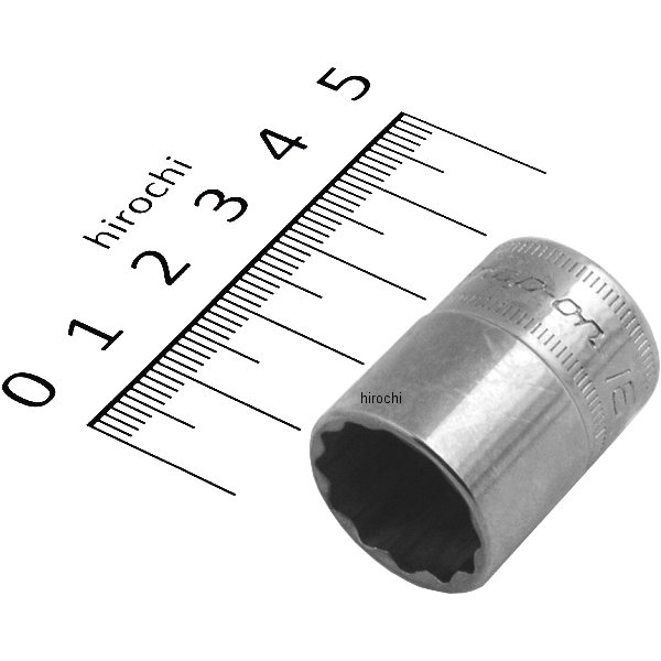 3/8インチ ソケット シャロー 12角 ミリサイズ 16mm