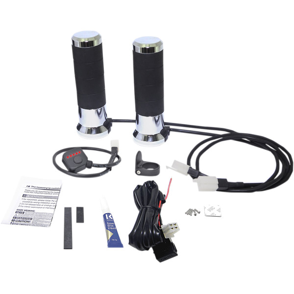 【セール特価】 ヒートグリップ TITAN 7/8インチハンドル用 クローム