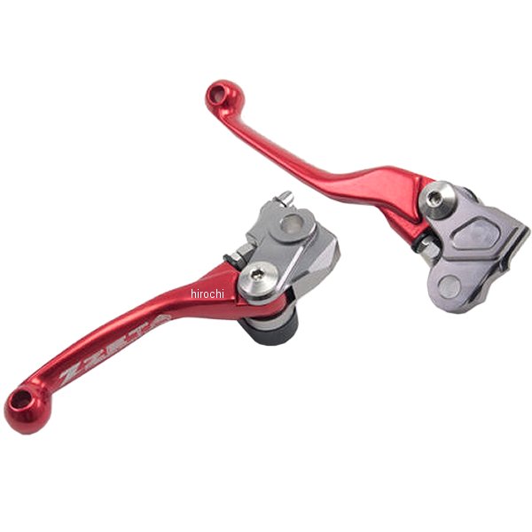 ピボットレバーセット FP 00年以降 カワサキ 3フィンガー 赤