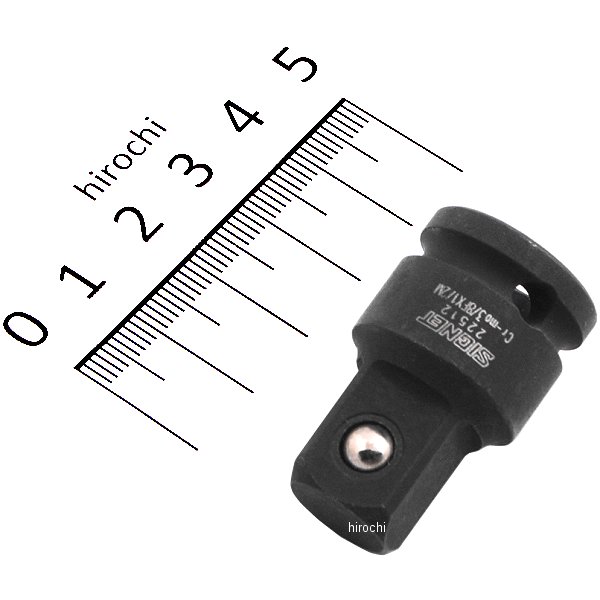 3/8 インパクトレンチ用アダプタ 3/8凹X1/2凸