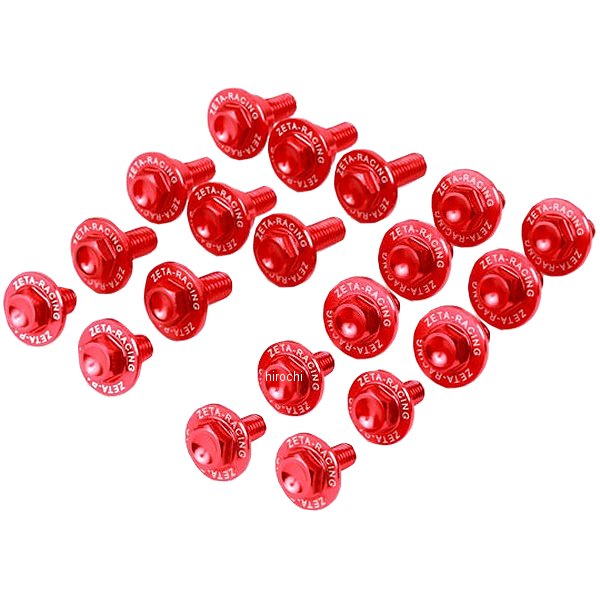 外装アルミボルトキット 17年 CRF250ラリー 赤 22本入り