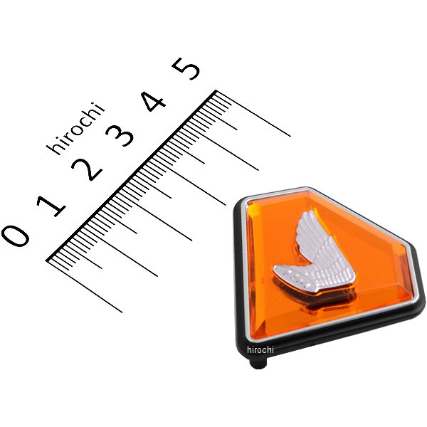 サイドカバーエンブレム CB750K2 右側 オレンジ