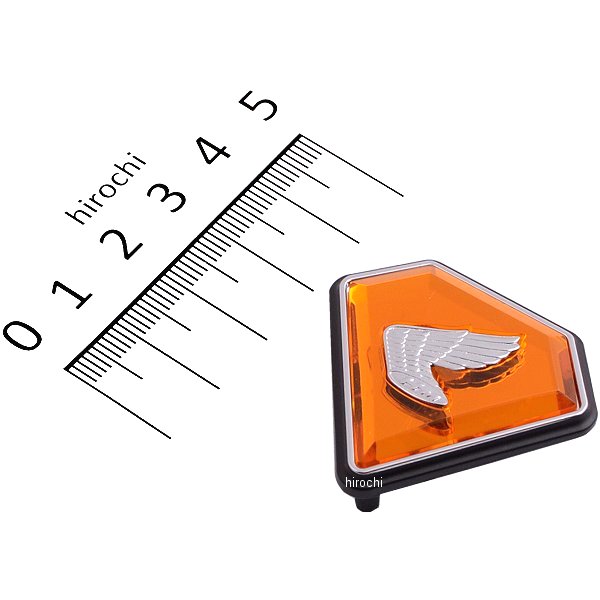 サイドカバーエンブレム CB750K2 左側 オレンジ