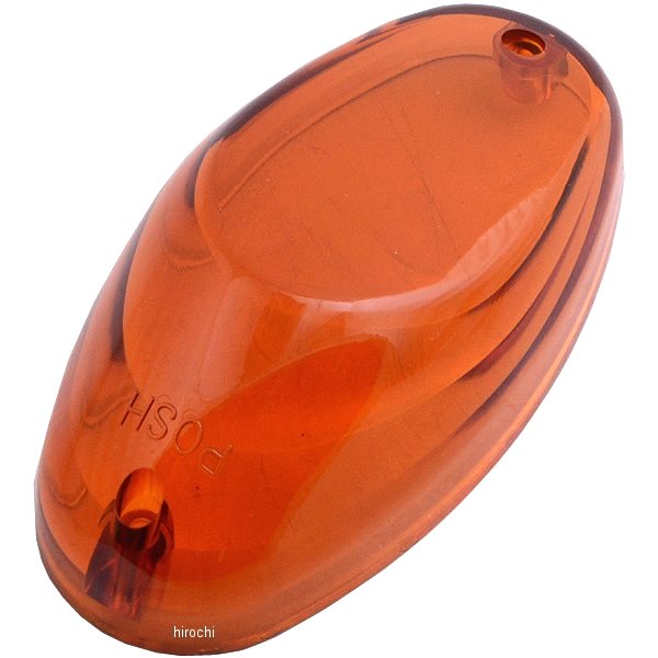 スペアレンズ 汎用 エアロLEDウインカー オーバルタイプ 1個 オレンジ