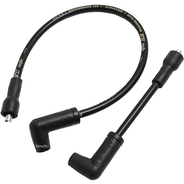 8.8mm プラグコード 84年-90年 ソフテイル サプレッサー/黒