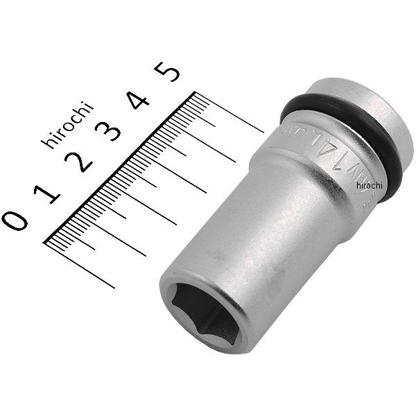 インパクト用 ロングソケット 対辺 14mm 長さ 55mm 差込角 12.7mm (1/2インチ)