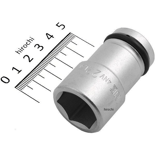インパクト用 ロングソケット 対辺 22mm 長さ 55mm 差込角 12.7mm (1/2インチ)