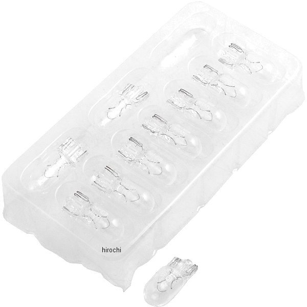 ウェッジバルブ Ｔ10 12V 5W クリア 10個入り