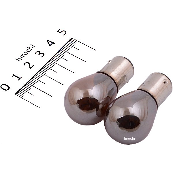 ウインカーバルブ クロームコーティング オレンジ球 S25球 12V-21W 2個入り