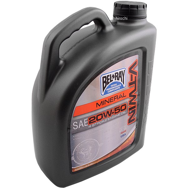 鉱物油 V-TWIN エンジンオイル 20W50 4リットル