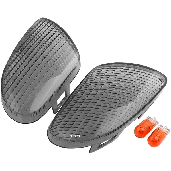 フロントウィンカーレンズ アプリオ 4JP/4LV スモーク 2個入り