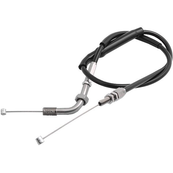 アジャスタブルスロットルワイヤー タイプ2 汎用 700mm ステンレス/黒