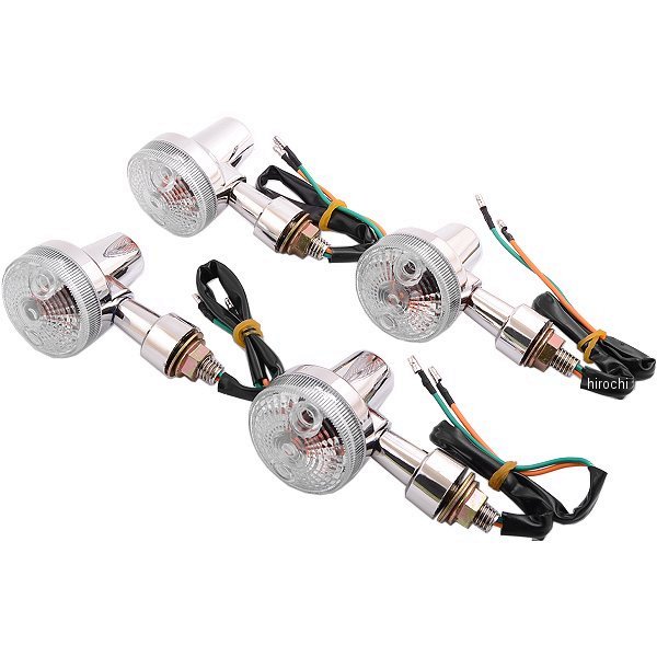 汎用 ミニウィンカー メッキ/クリア 4個入り