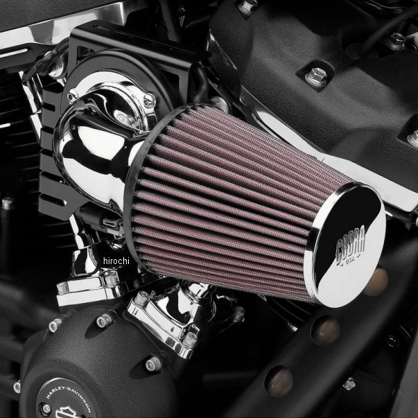 エアクリーナー コーンエア 00年-17年 Twin Cam クローム