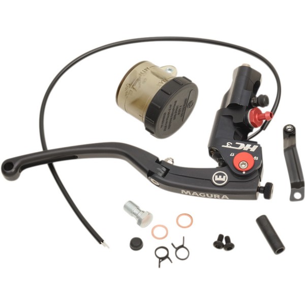 【セール特価】 フロントブレーキ マスターシリンダー ラジアル HC3 17-19mm 黒