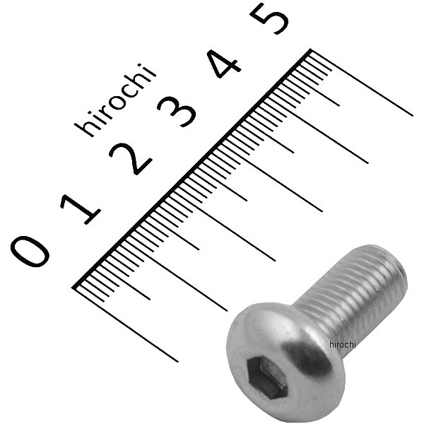 SUS304 六角穴付きボタンキャップボルト M10x20 P1.25 ステンレス 1個入り