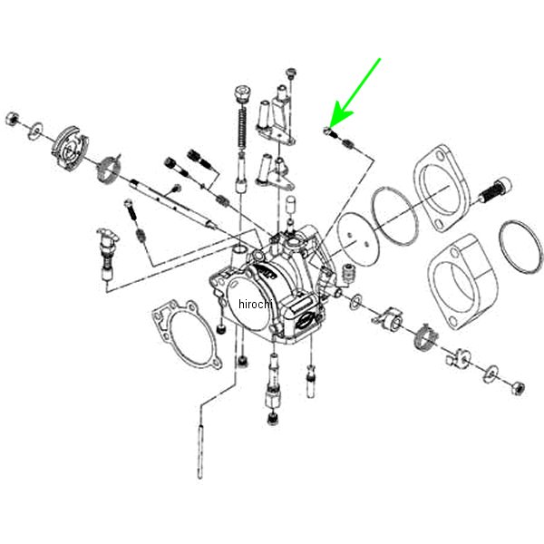 499047   フラットヘッド スクリュー 8-32 x 5/8インチ ZINC (10個入り)
