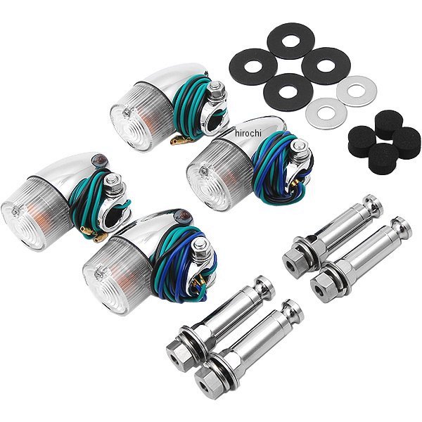 ウインカーセット 98年-02年 CB1300SF 砲弾タイプ メッキ/クリアー