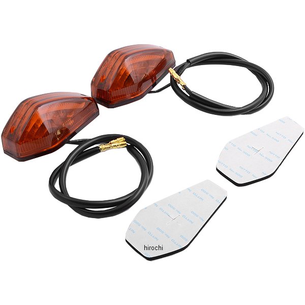 エアロストリームウインカー 汎用 電球付 2個 オレンジ