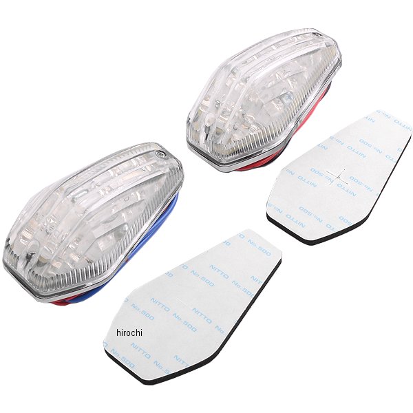 エアロLEDウインカー 汎用 ストリームタイプ ダブル クリアー