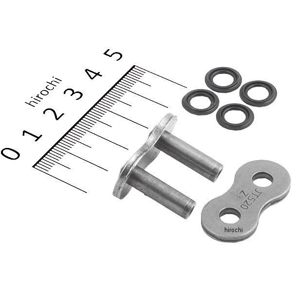 JT チェーン JT Chains カシメ ジョイント 520Z3 ニッケルメッキ