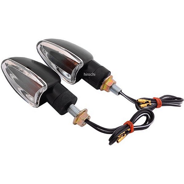 ウインカー ミニストーク Vシャープ 黒/クリアレンズ