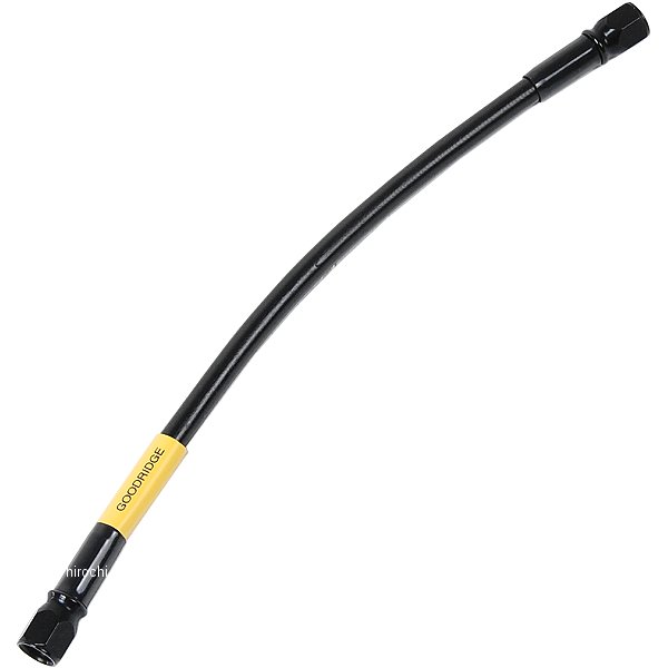 グッドリッジ ビルドアライン ユニバーサル ブレーキホース ロードモデル用 全長235mm ステンレス/黒