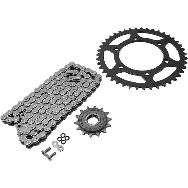 チェーン、フロント/リアスプロケット 3点交換キット 08年-12年 ニンジャ250R スチール