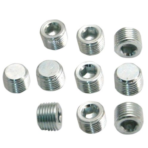 1/8"(3mm) NPTプラグ (10個入り)