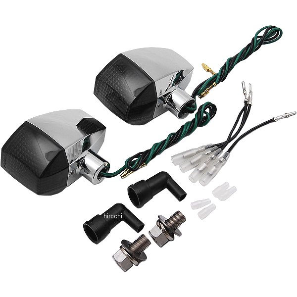 ZRタイプウインカー スタンダードレンズダイヤモンドカット S球 バルブ無し クローム/スモーク