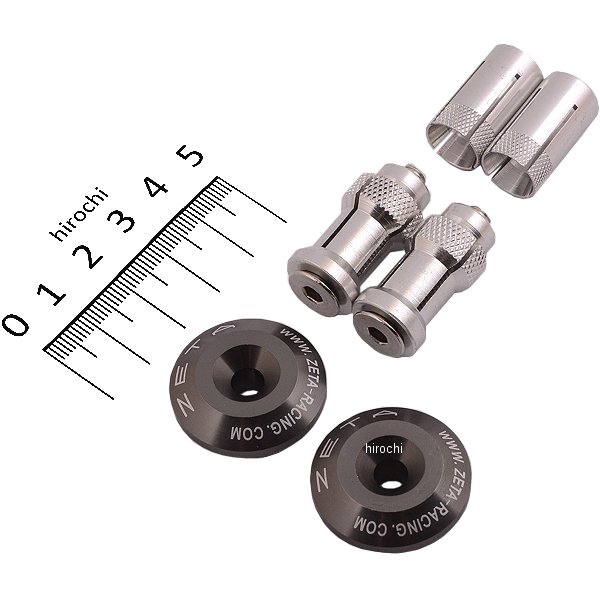 バーエンドプラグ 汎用 29mm チタンカラー