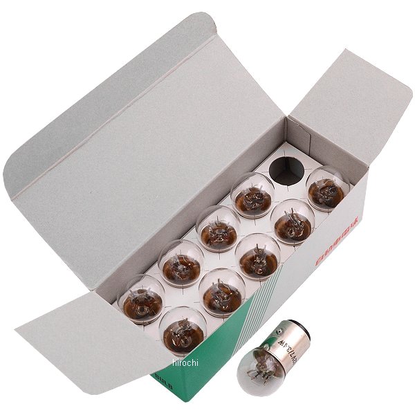 ノーマルバルブ 12V7/3.4W テール球 パーキング球 (クリア) 1箱 (10個入り)