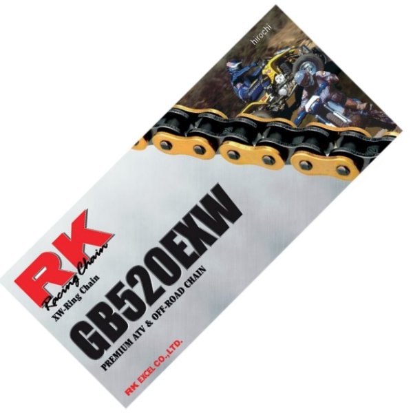 チェーン 520EXW プロATV オフロードチェーン ゴールド 114L