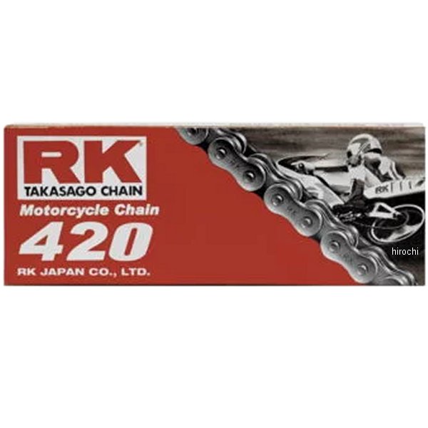 チェーン 420 RK-M ノンシール スタンダード ナチュラル 86L